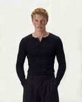 Fine Rib Henley - Revivo Avenue